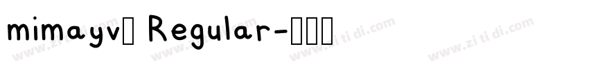 mimayv3 Regular字体转换